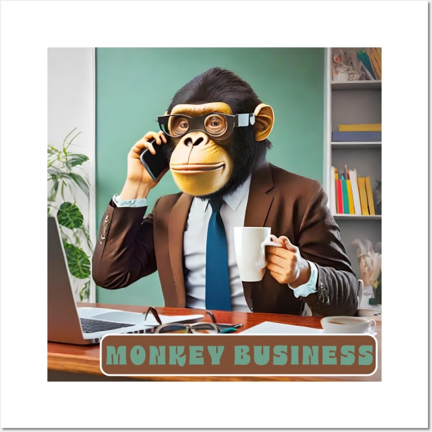 Monkey Business Wall Art by DesignsPrints